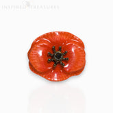 August Poppy - Brooch